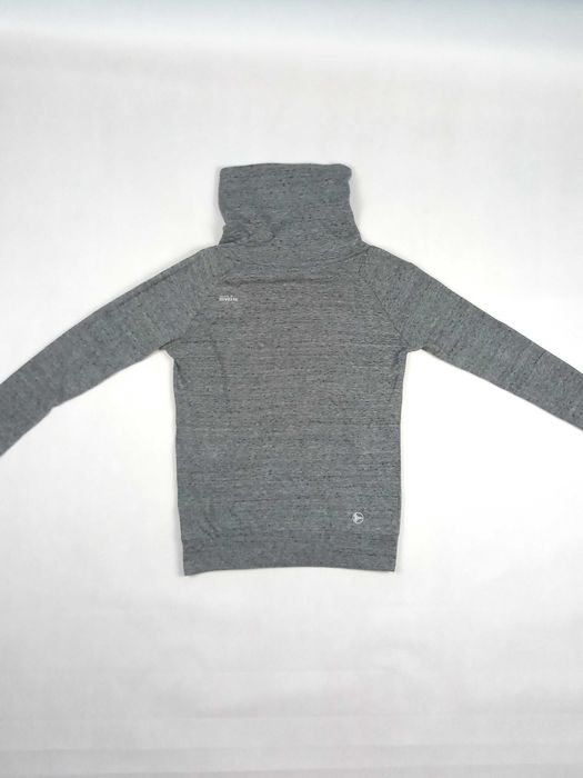 Szara miękka bluza męska z długim rękawem i kominem Diverse XS/S