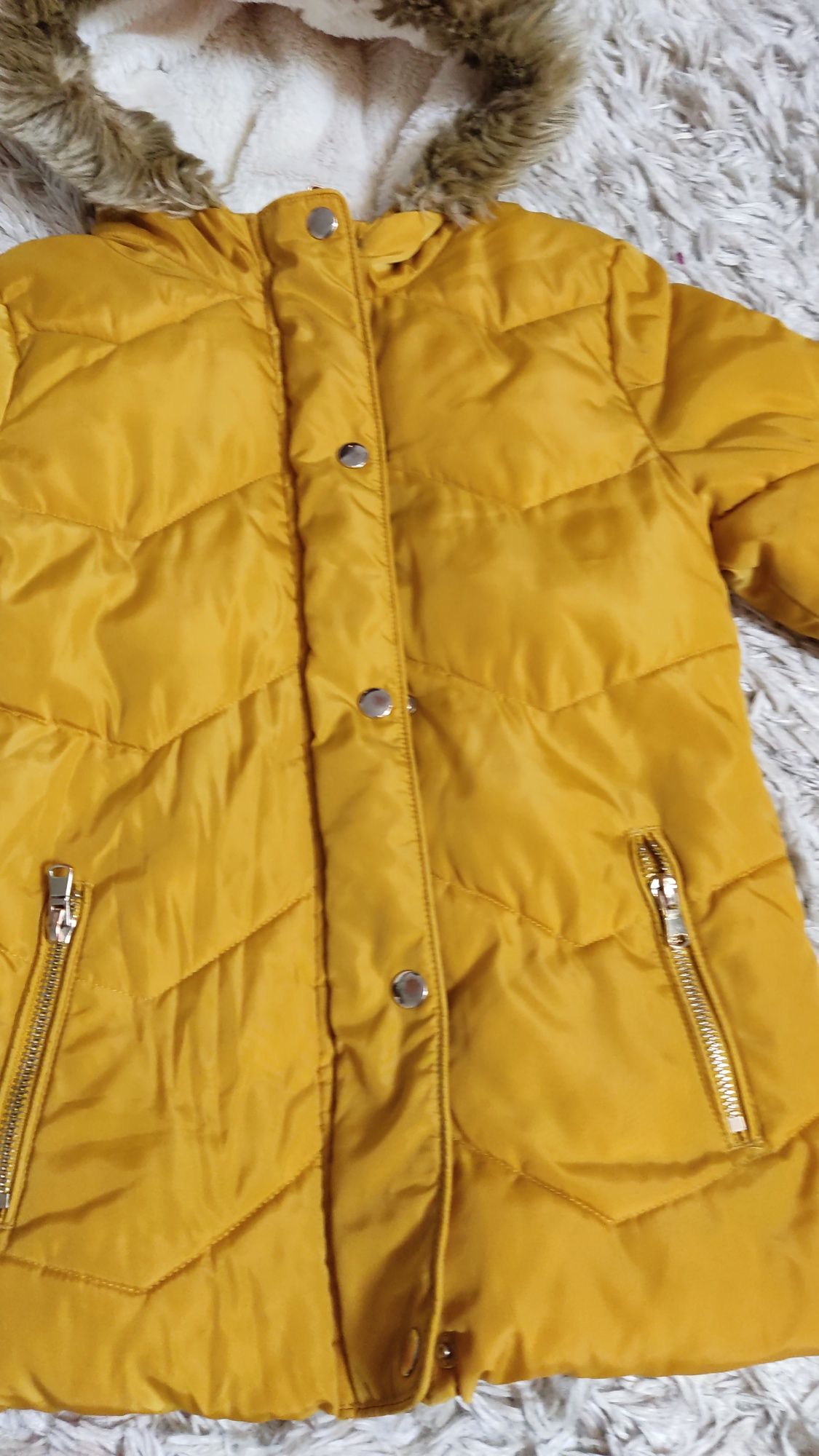 Parka Kurtka zimowa na misiu F&F r. 110/116