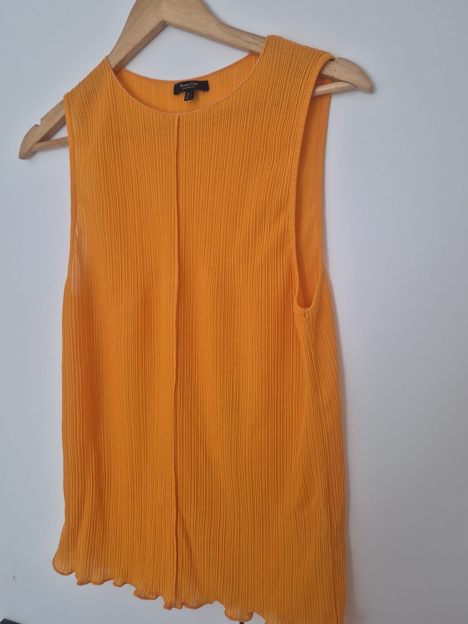 Koszulka damska elegancka pomarańczowa Massimo Dutti 40i