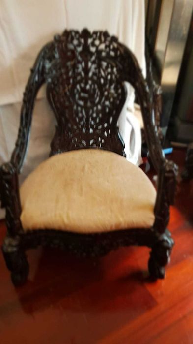 Conversadeira em Pau-Rosa Original Índia