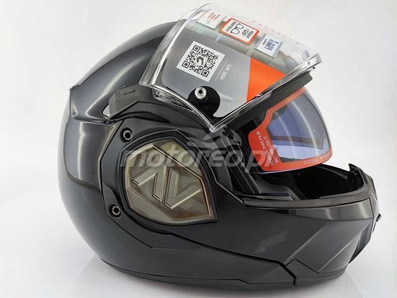 WYPRZEDAŻ Kask Szczękowy Blenda LS2 FF906 ADVANT Czarny Połysk