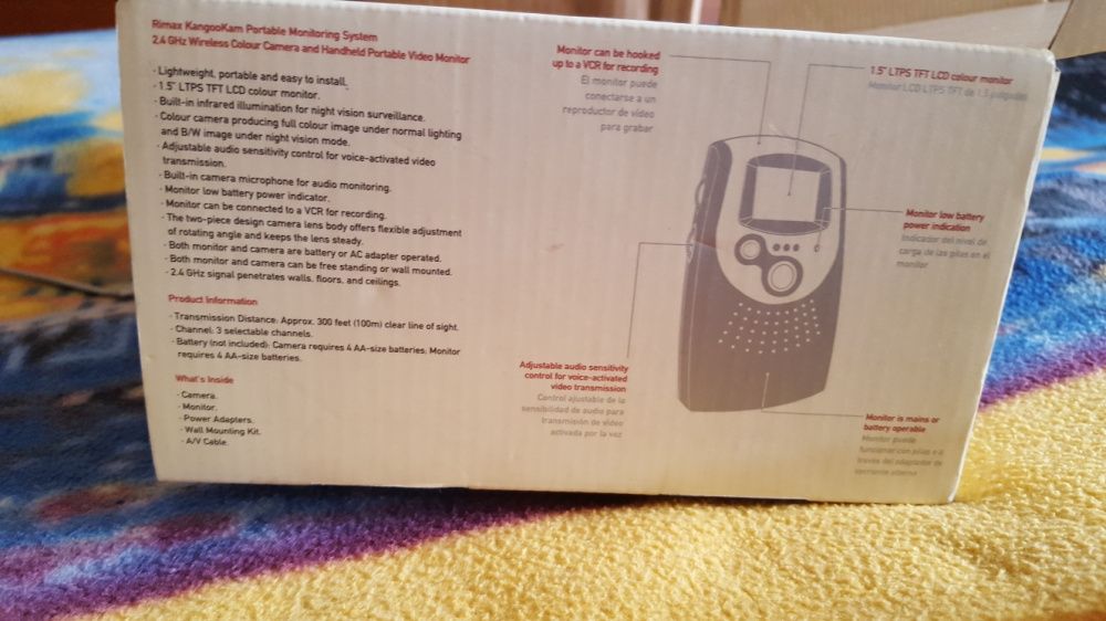 Câmara de vigilância portátil