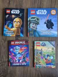 Lego ksiazki star wars ninjago jurassic park