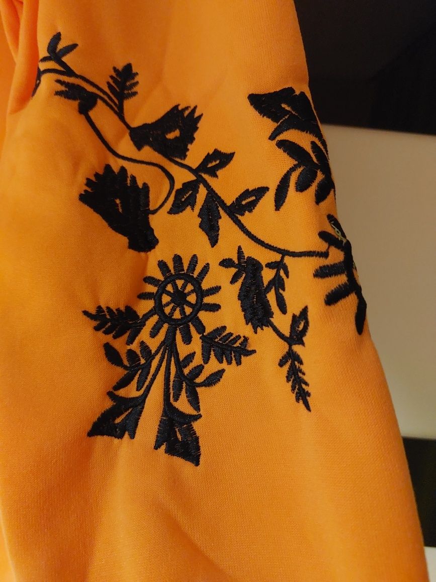 Bluza, bluza damska, bluza ocieplana, haft, casual, rozmiar L. Nowa