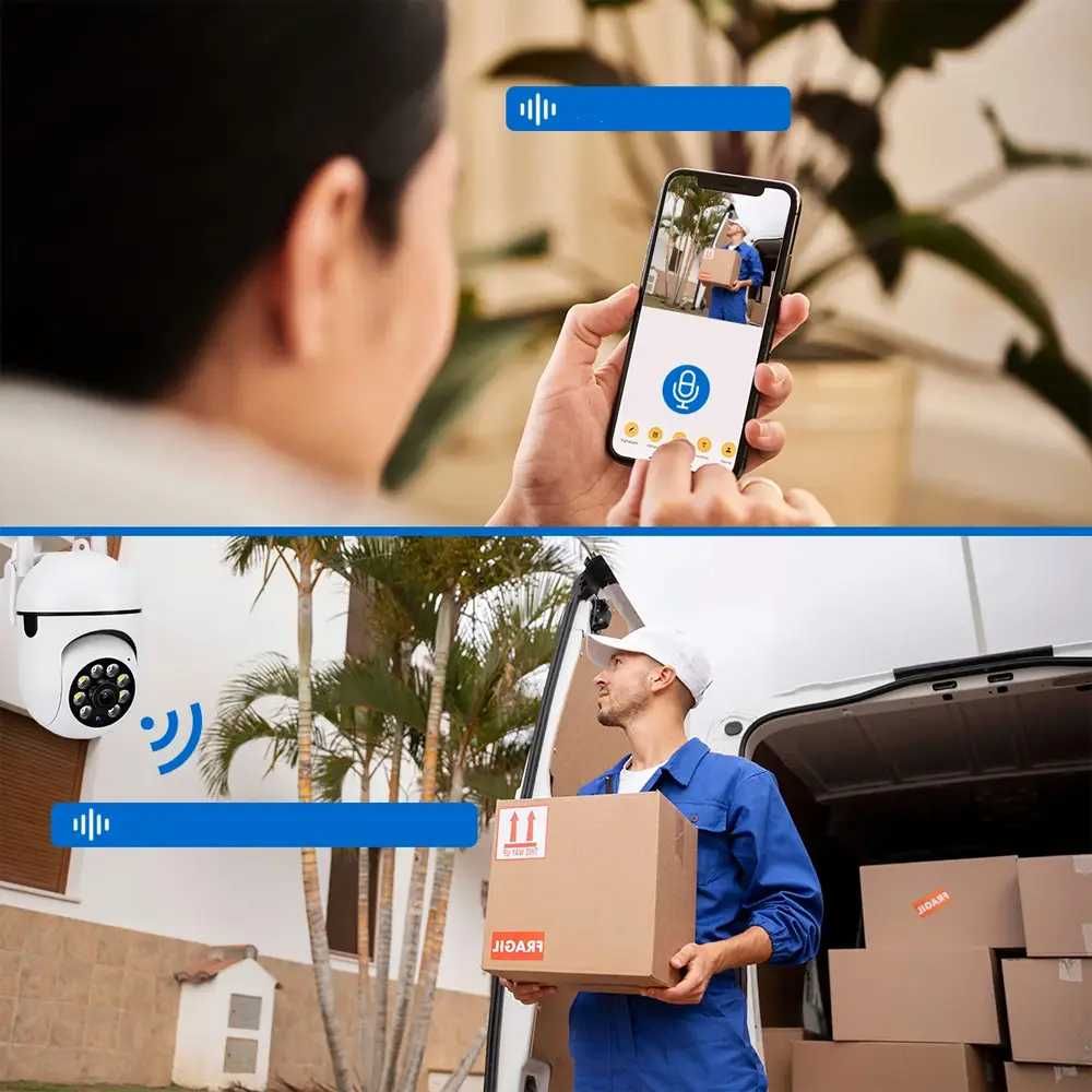 Вулична IP-камера відеоспостереження з датчиком руху NJ PRO, IP360