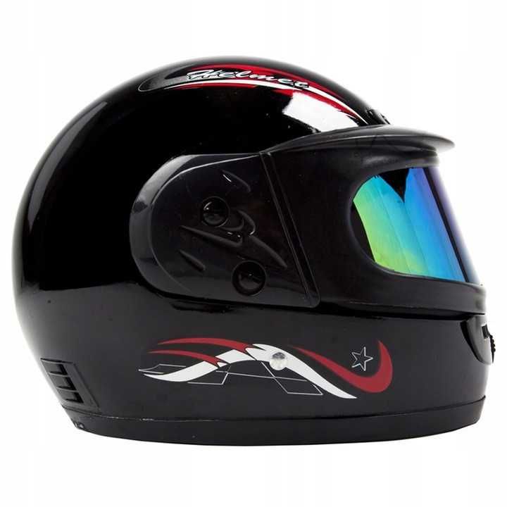 KASK INTEGRALNY na rower skuter motor quad PODWÓJNA szyba rowerowy bl