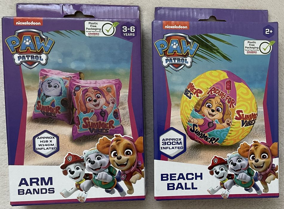 Piłka plażowa rękawki do pływania Psi Patrol
