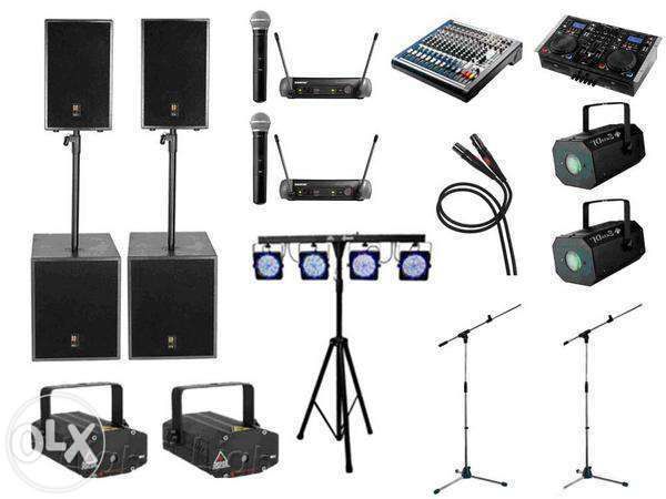 Аренда/прокат свет-звук, DJ