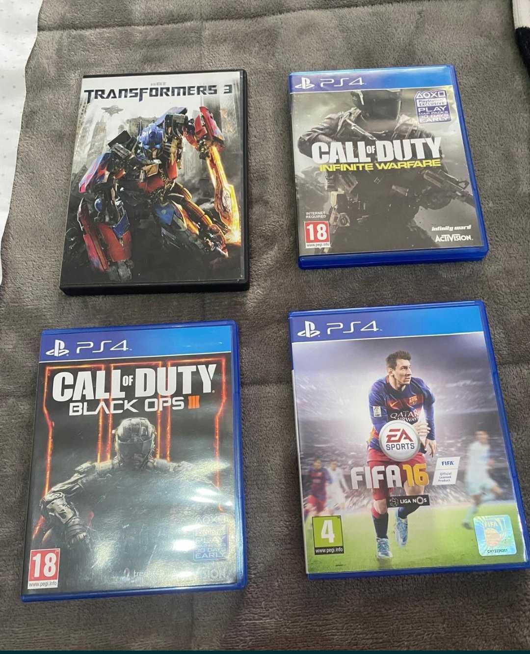 PlayStation 4 impecável com volante e pedais, comando e jogos
