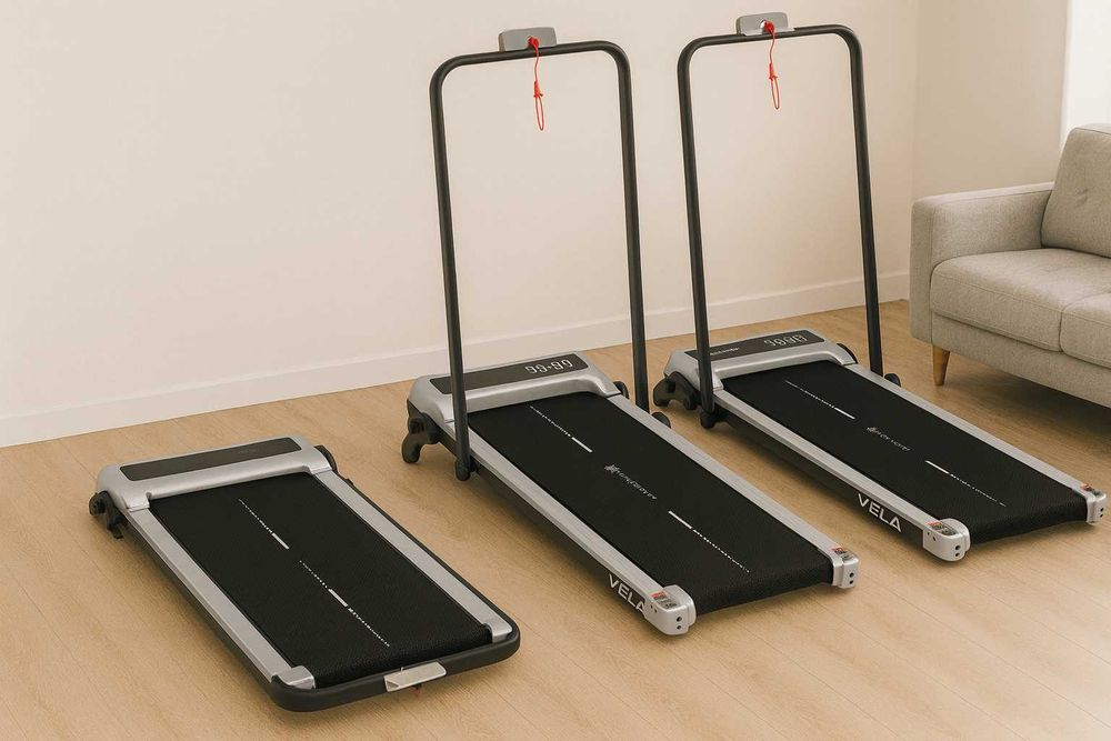 Nowa Bieżnia Domowa Elektryczna 1-10kmh Składana Regulacja i Aplikacja