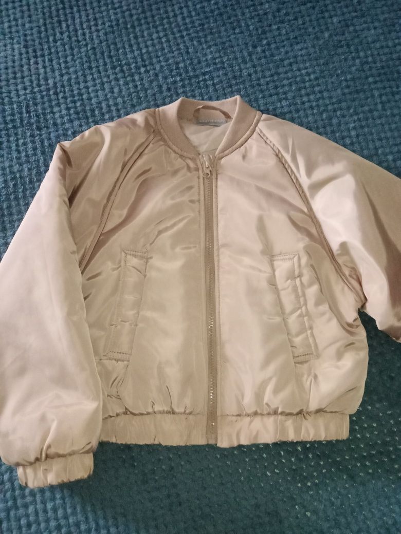 Куртка укороченная, бомбер утеплённый, р 128-134