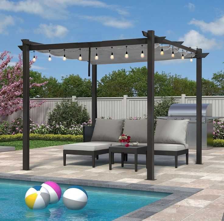 Pergola ogrodowa tarasowa metalowa 3x3 altana zadaszenie KOLORY