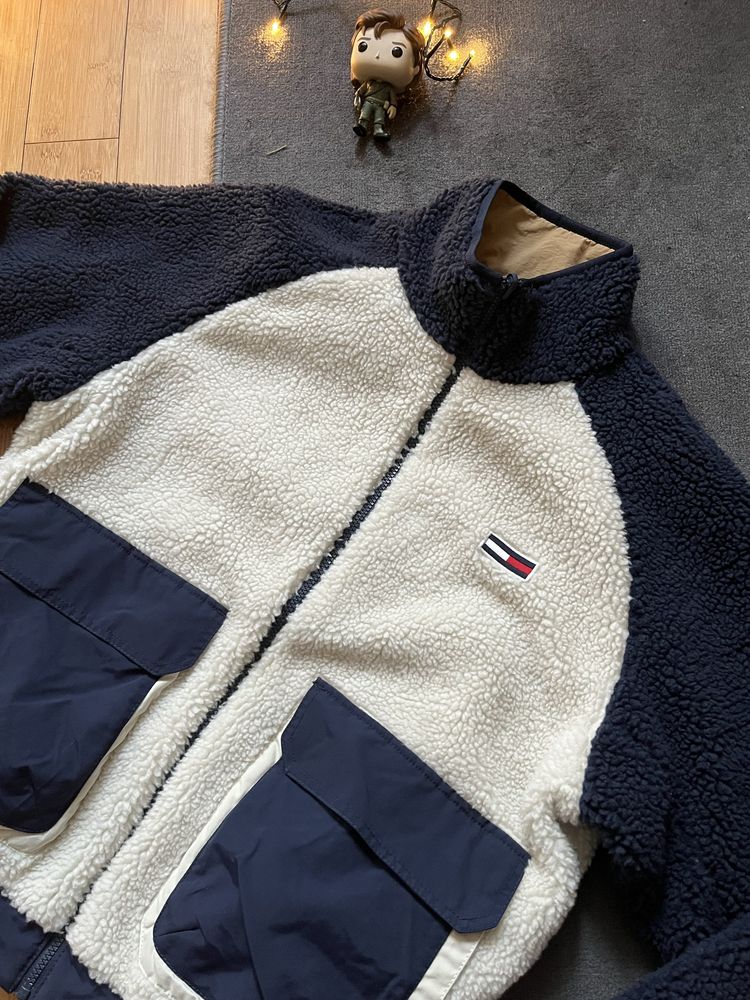Kurtka dwustronna Tommy Hilfiger Sherpa