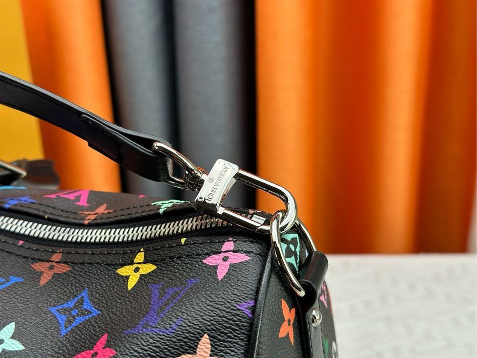 Louis Vuitton keepall 50cm мужская сумка унисекс черная оригинал кожа