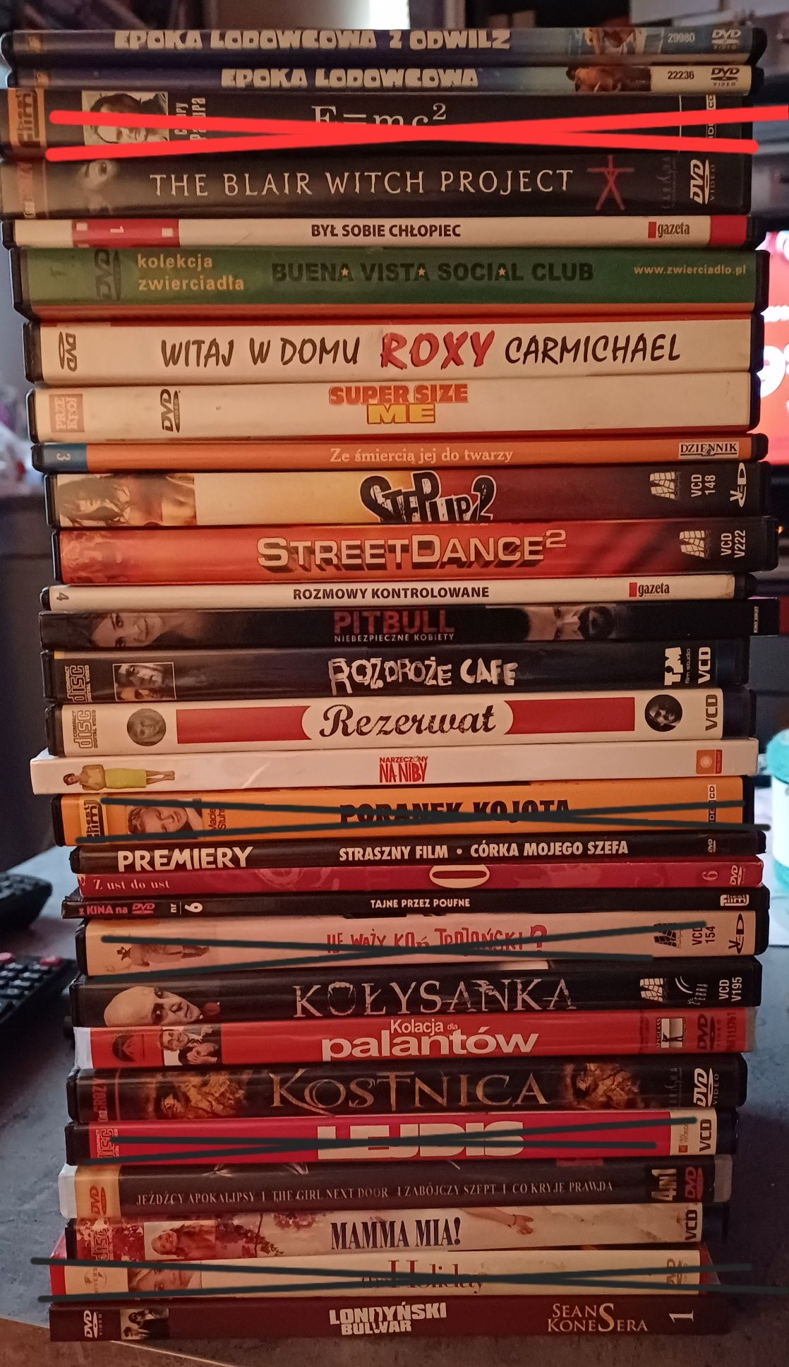 Filmy na DVD i VCD po 8 zł