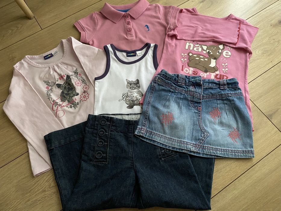 Zestaw ubranek dla dziewczynki r. 98/104