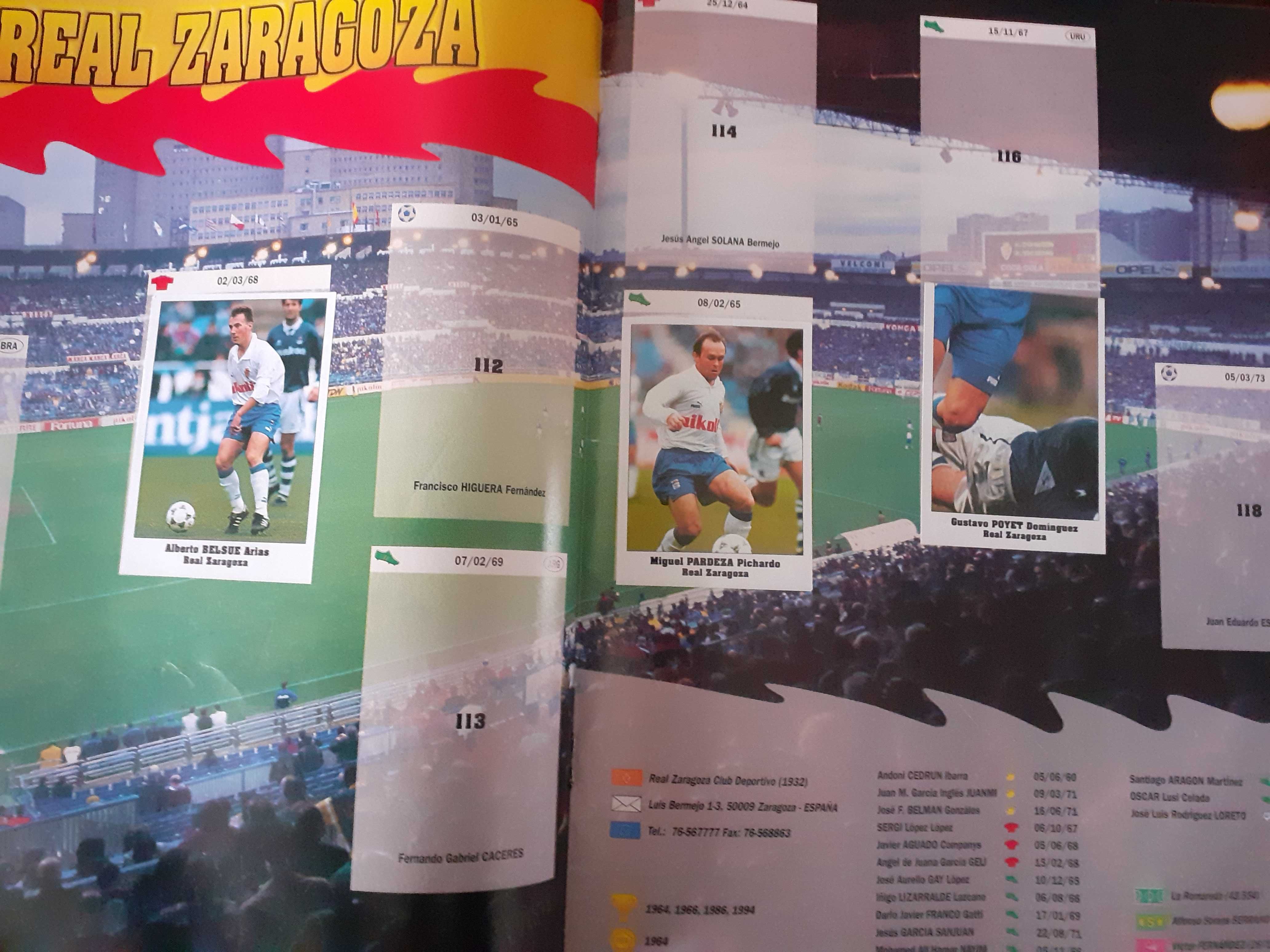 Caderneta Eurocups Stars Parade 94-95