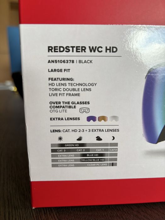 Gogle Atomic Redster WC HD + 3 extra lenses