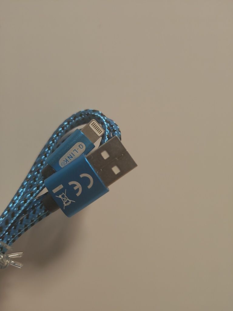 Kabel do ładowania apple lightning (niebieski)