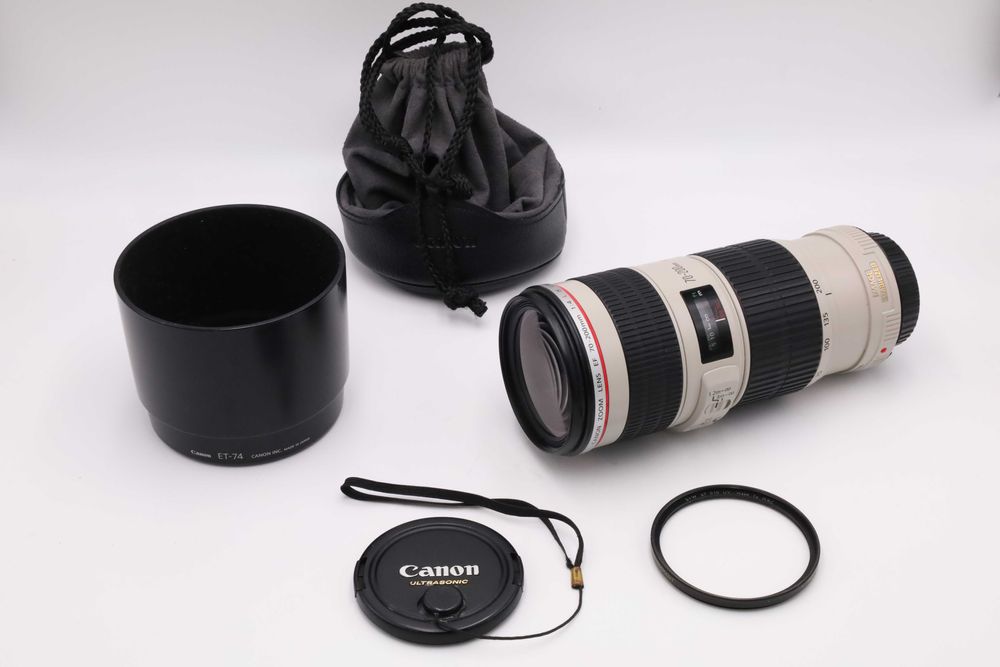 Canon EF 70-200 f4 L IS USM zadbany obiektyw ze stabilizacją + UV