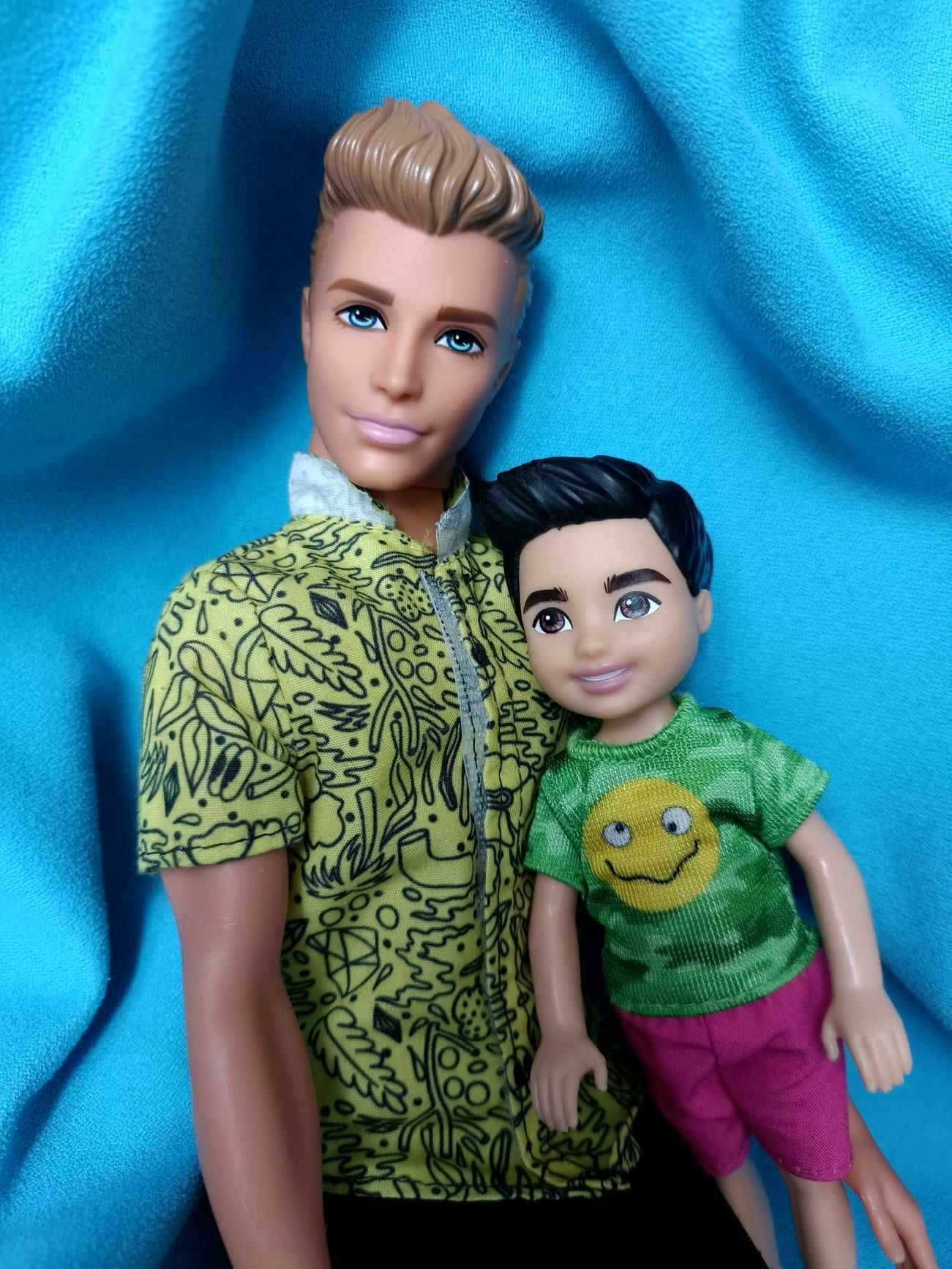Ken + mały brat Mattel / Zestaw lalek Barbie