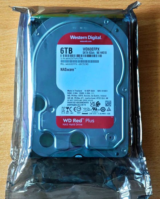 Fabrycznie nowy WD RED Plus 6TB WD60EFPX _ SERWER NAS