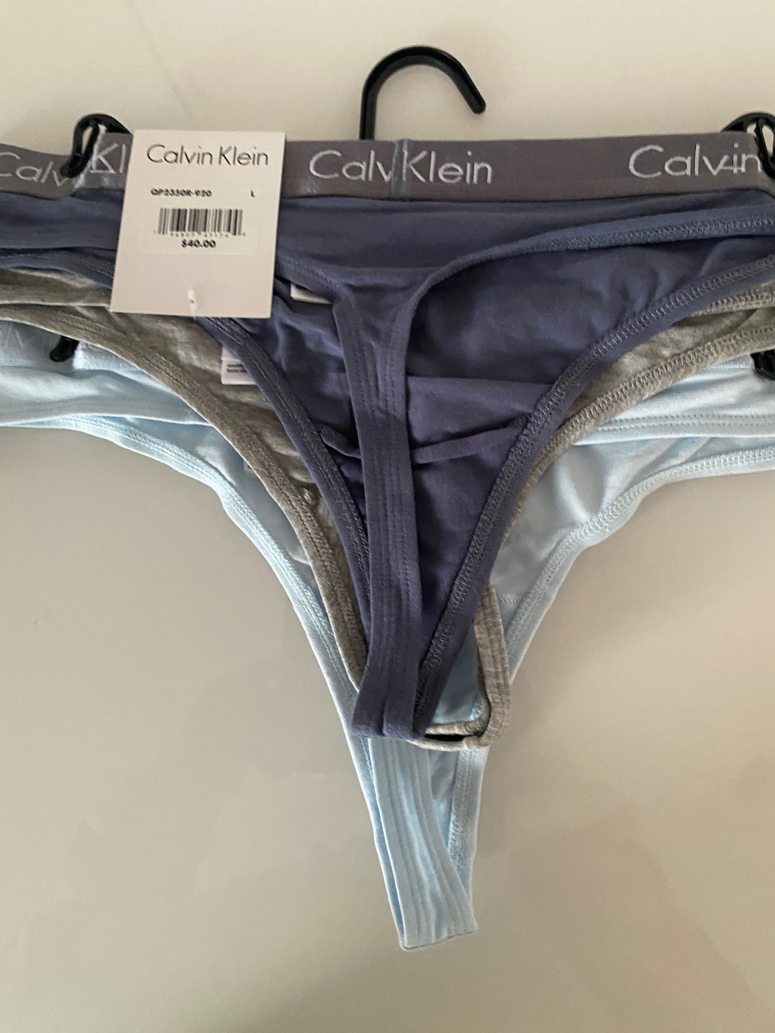 Majtki stringi orginalne Calvin Klein L 3 pak