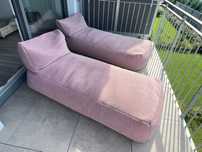 Roolf living dotty long chair kanapa ogrodowa leżanka róż lato balkon