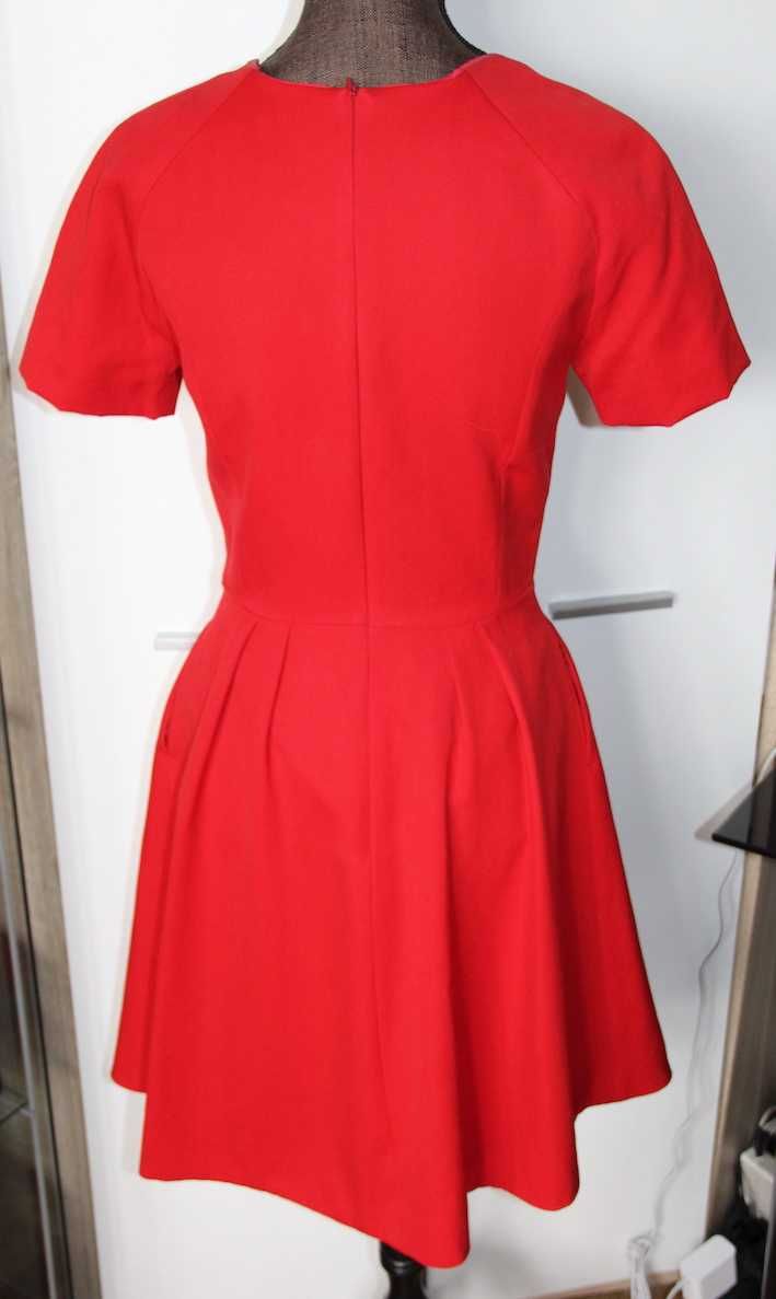 simple sukienka czerwona xs 34 36 s rozkloszowana