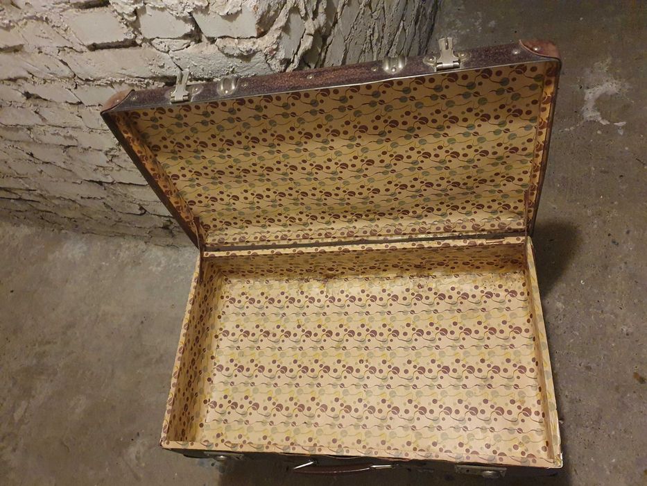 Duża Przedwojenna walizka 65x40x18cm prawie 100 lat!