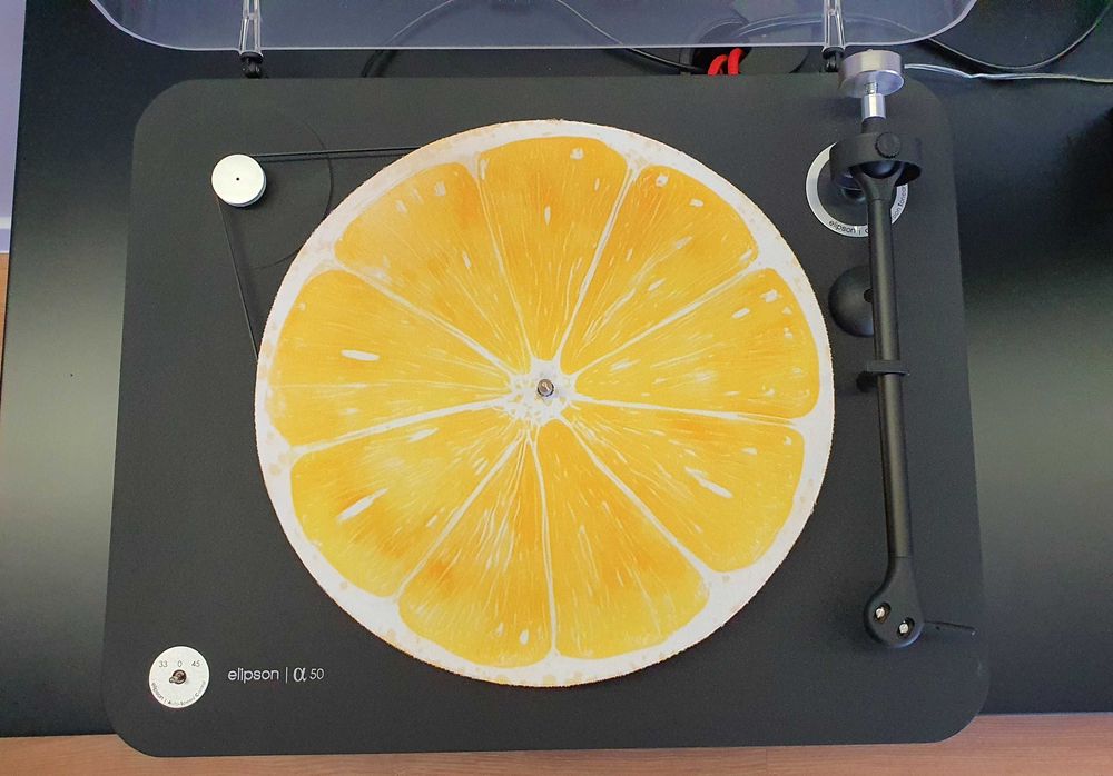 Mata gramofonowa - cytryna