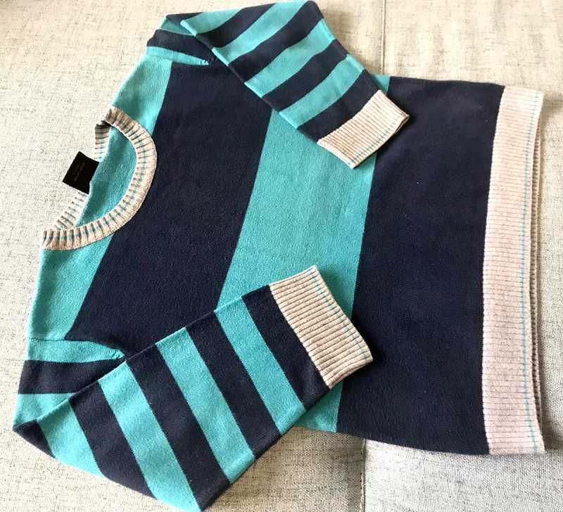 Sweter dla chłopca w pasy 104 cm 3-4 lata
