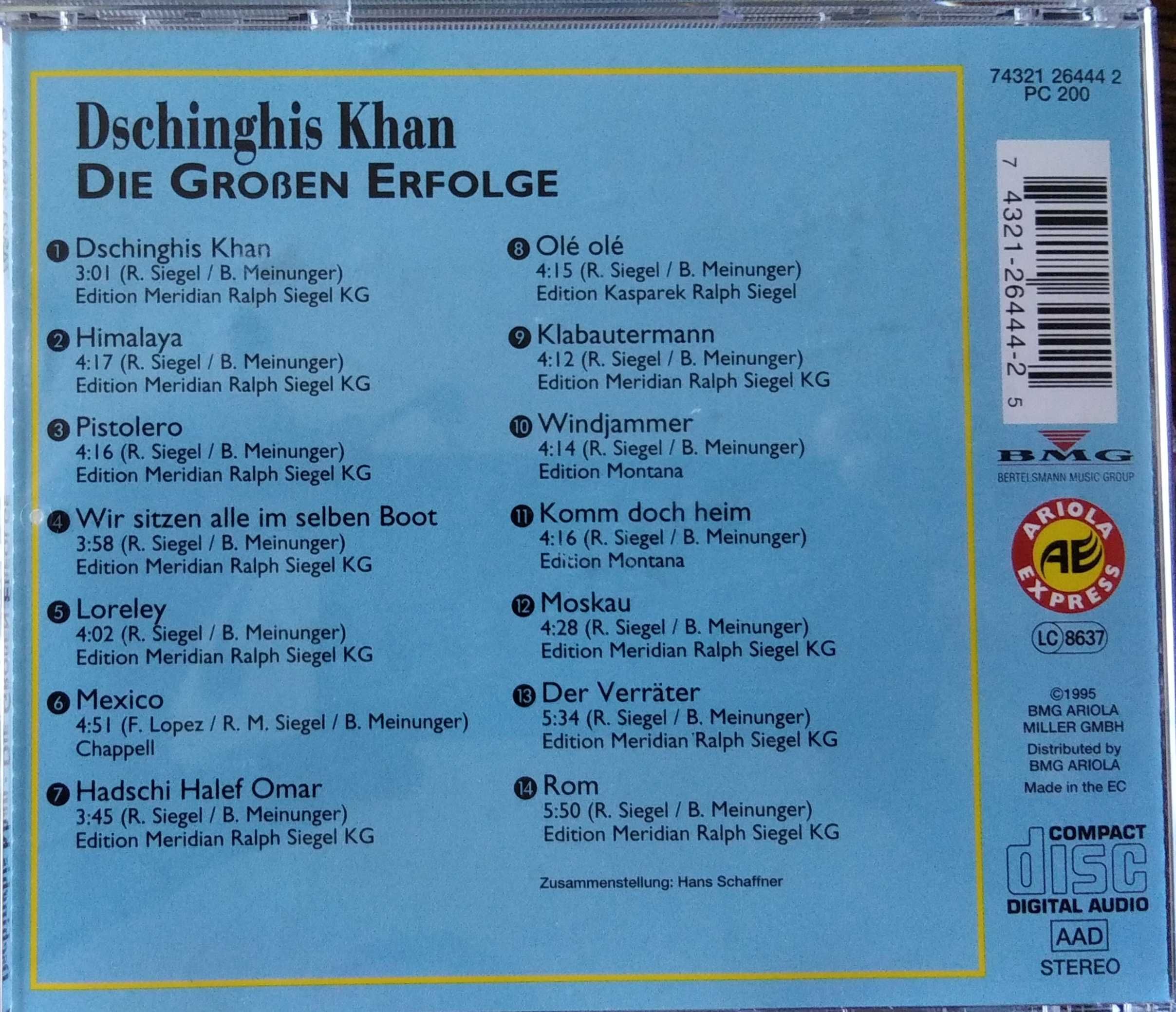 Dschinghis Khan CD