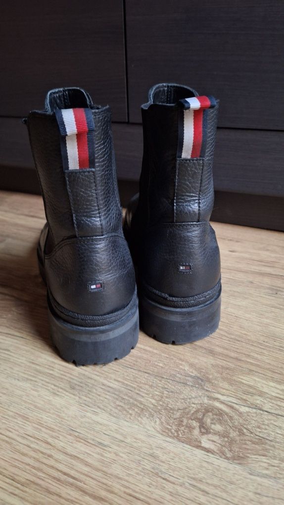Sztyblety Tommy Hilfiger 39 skóra ryłko