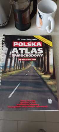 Atlas Mapa samochodowa Polska format A4 plus plany miast