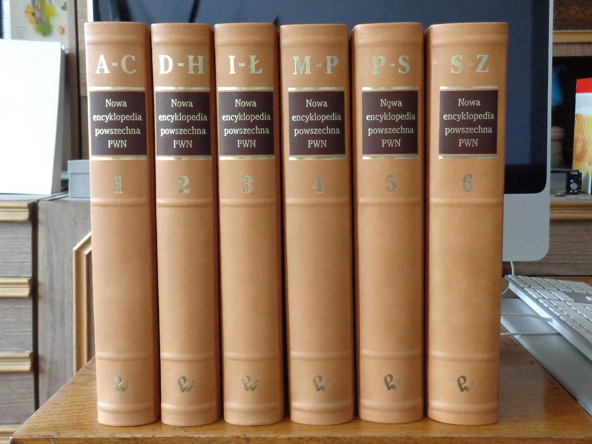 Nowa Encyklopedia Powszechna PWN 6 tomów Skóra