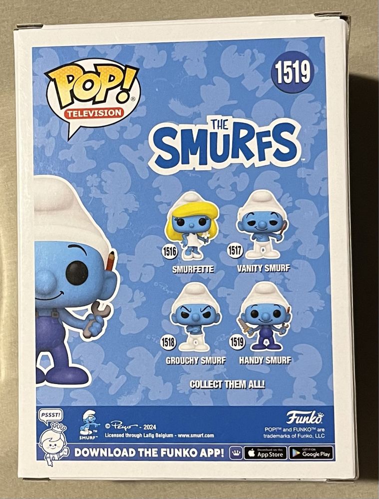 Handy Smurf Pracuś Smerfy The Smurfs 1519 Funko POP