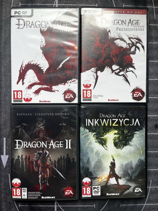 Dragon Age Poczatek, Przebudzenie, II Signature Edition, Inkwizycja PL