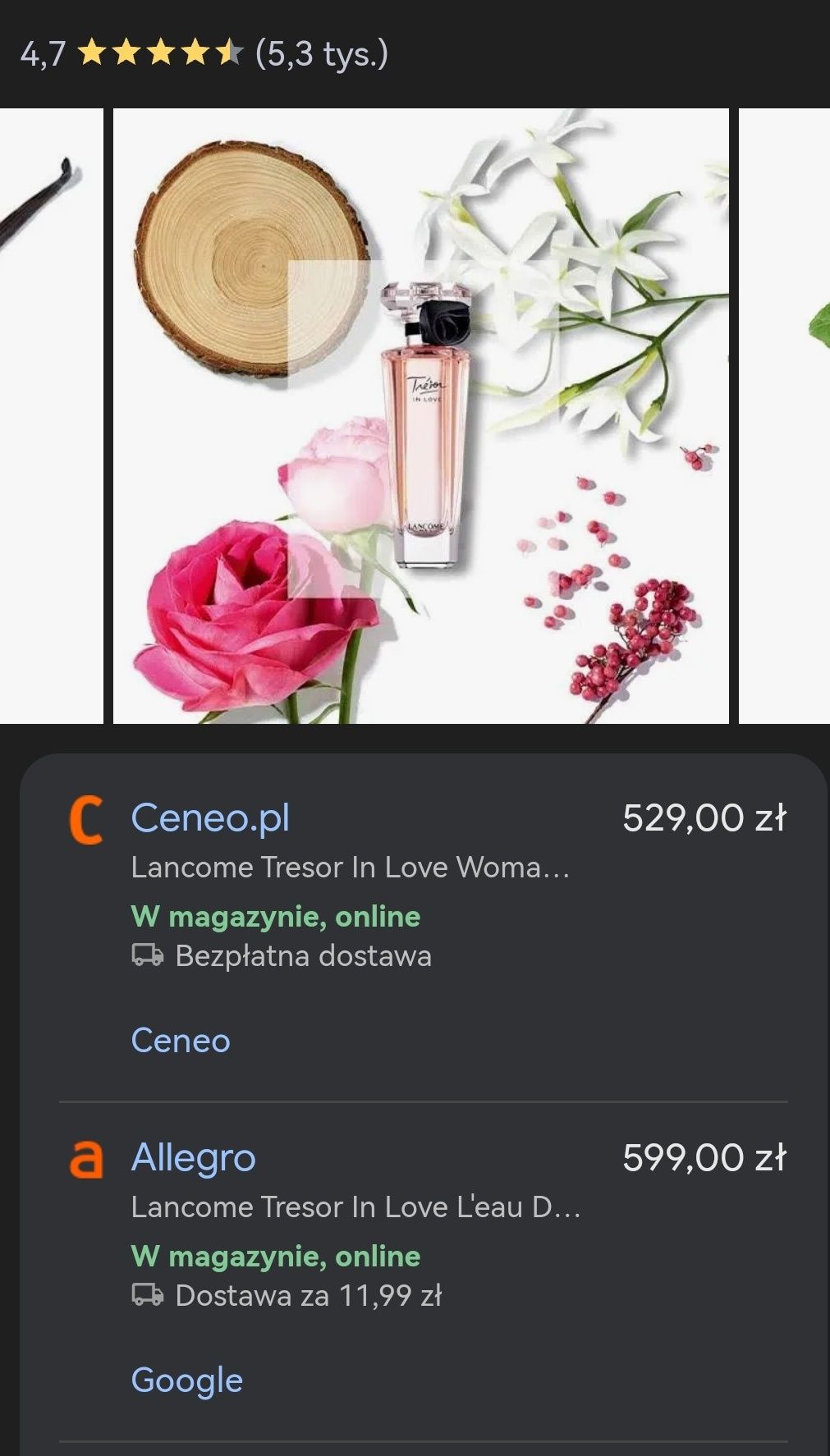 Perfumy Lancome Tresor in love 75ml