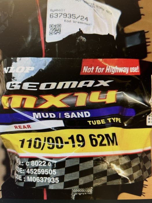 Opona Dunlop 110/90-19