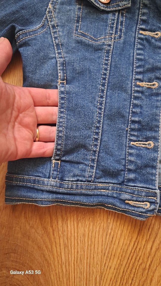Katana kurtka jeansowa na 5 lat ciemny jeans