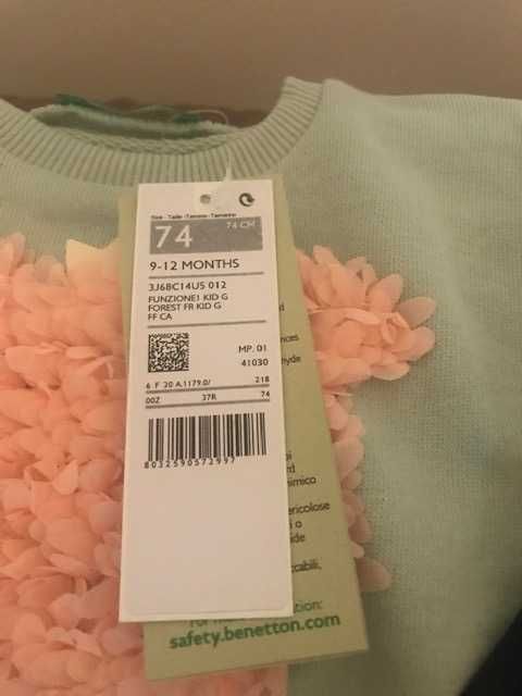 Camisola de criança novas