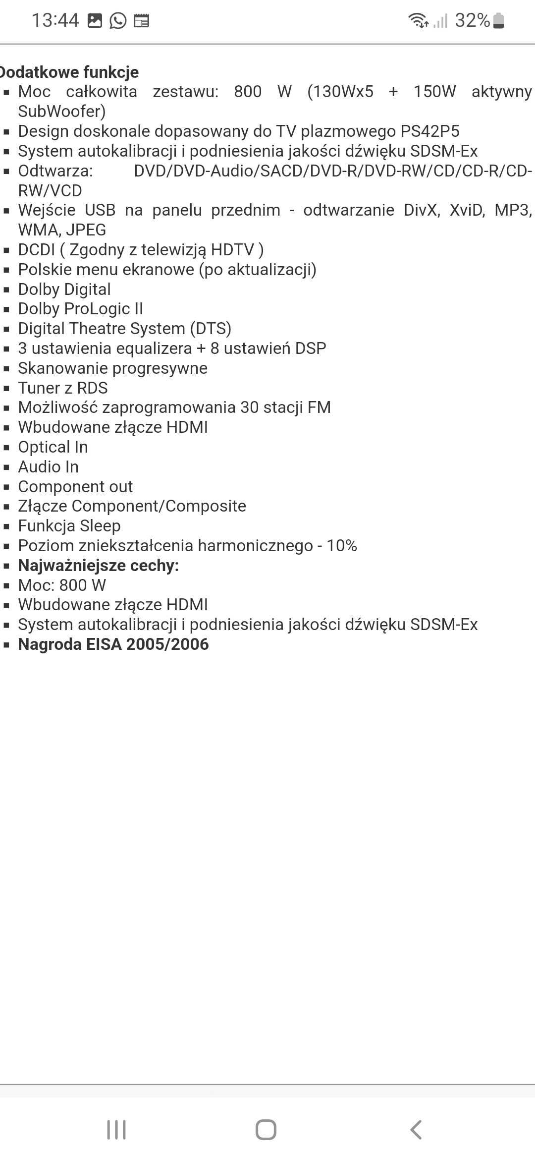 Kino domowe Samsung 5.1