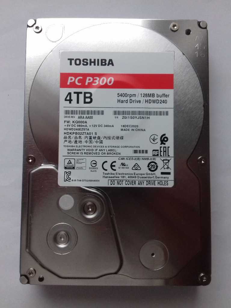 Dysk 4TB Toshiba HDWD240 SATA III 3,5" numer #1