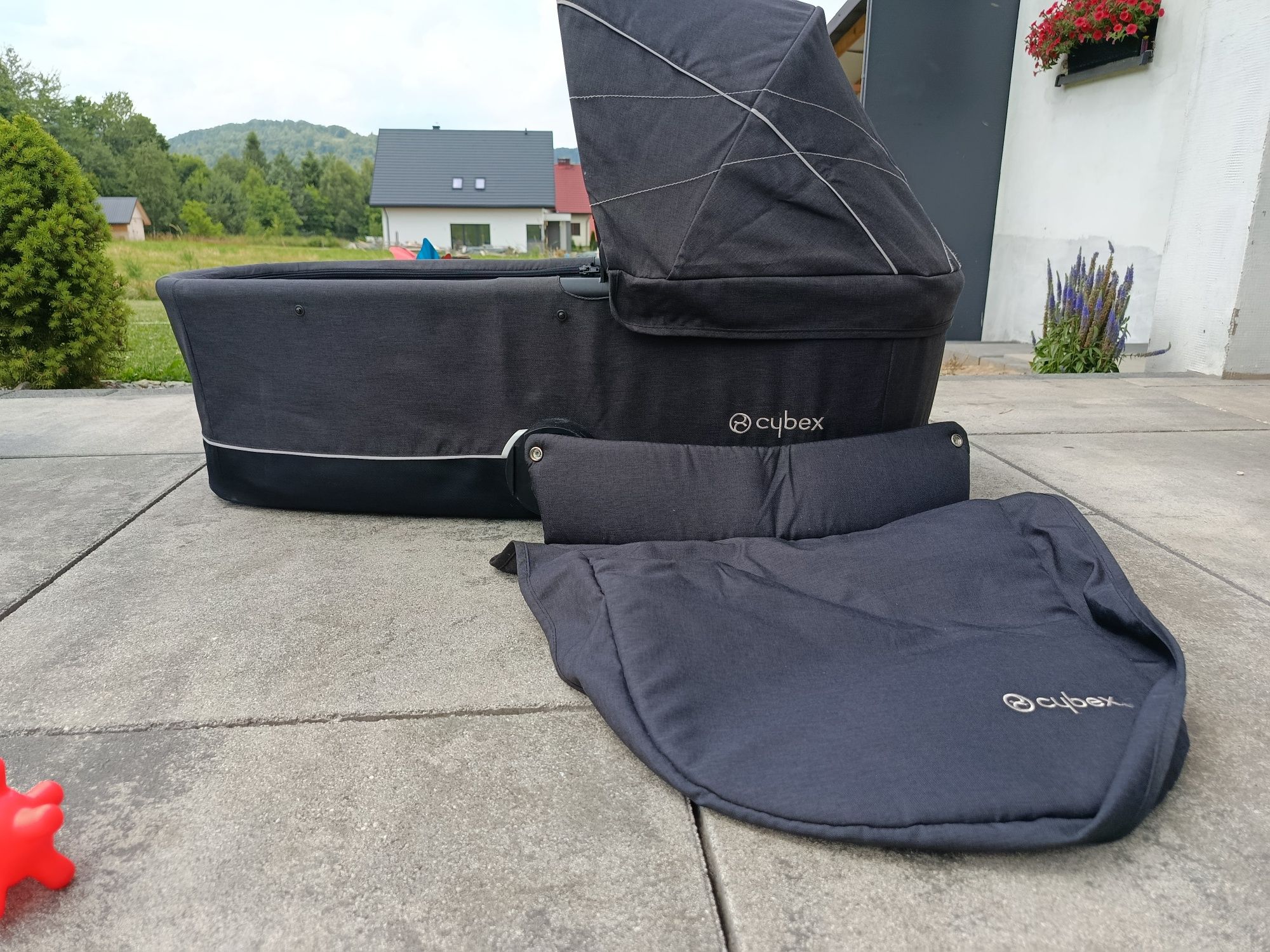 Gondola do wózka cybex + adaptery