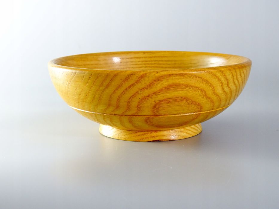 lata 60 drewniana paterka miseczka