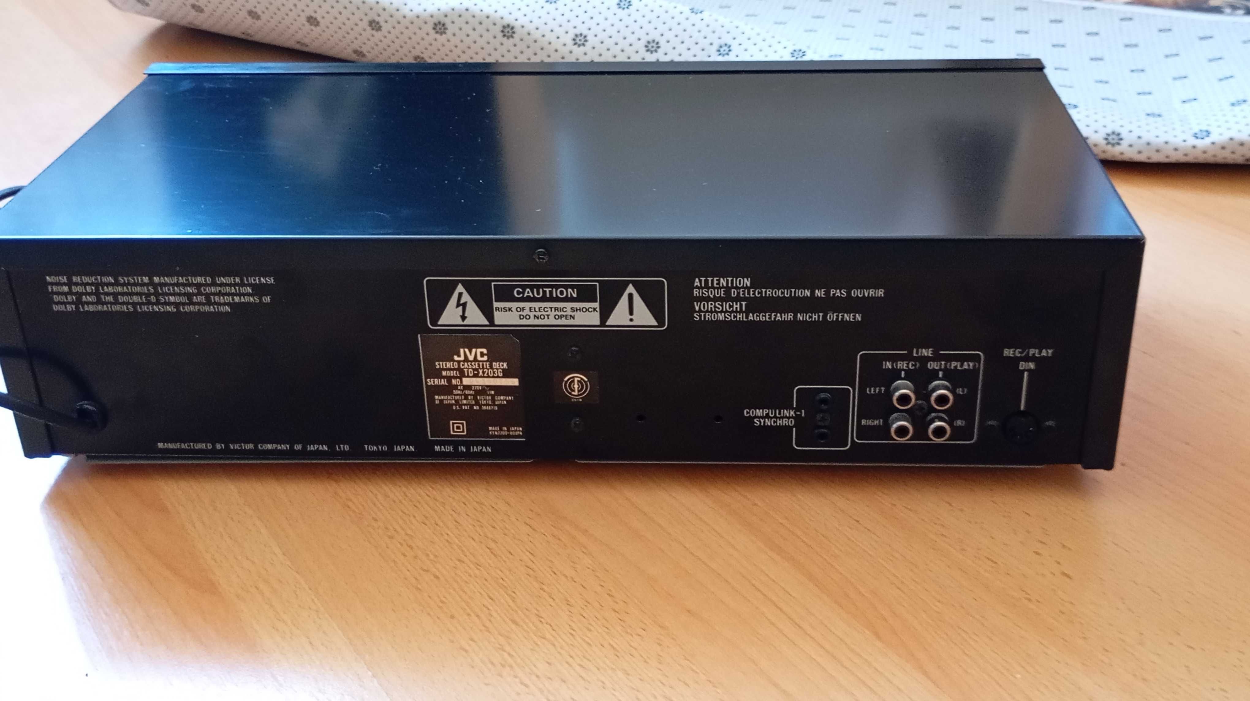 JVC td-203g deck cassetes peças/reparação
