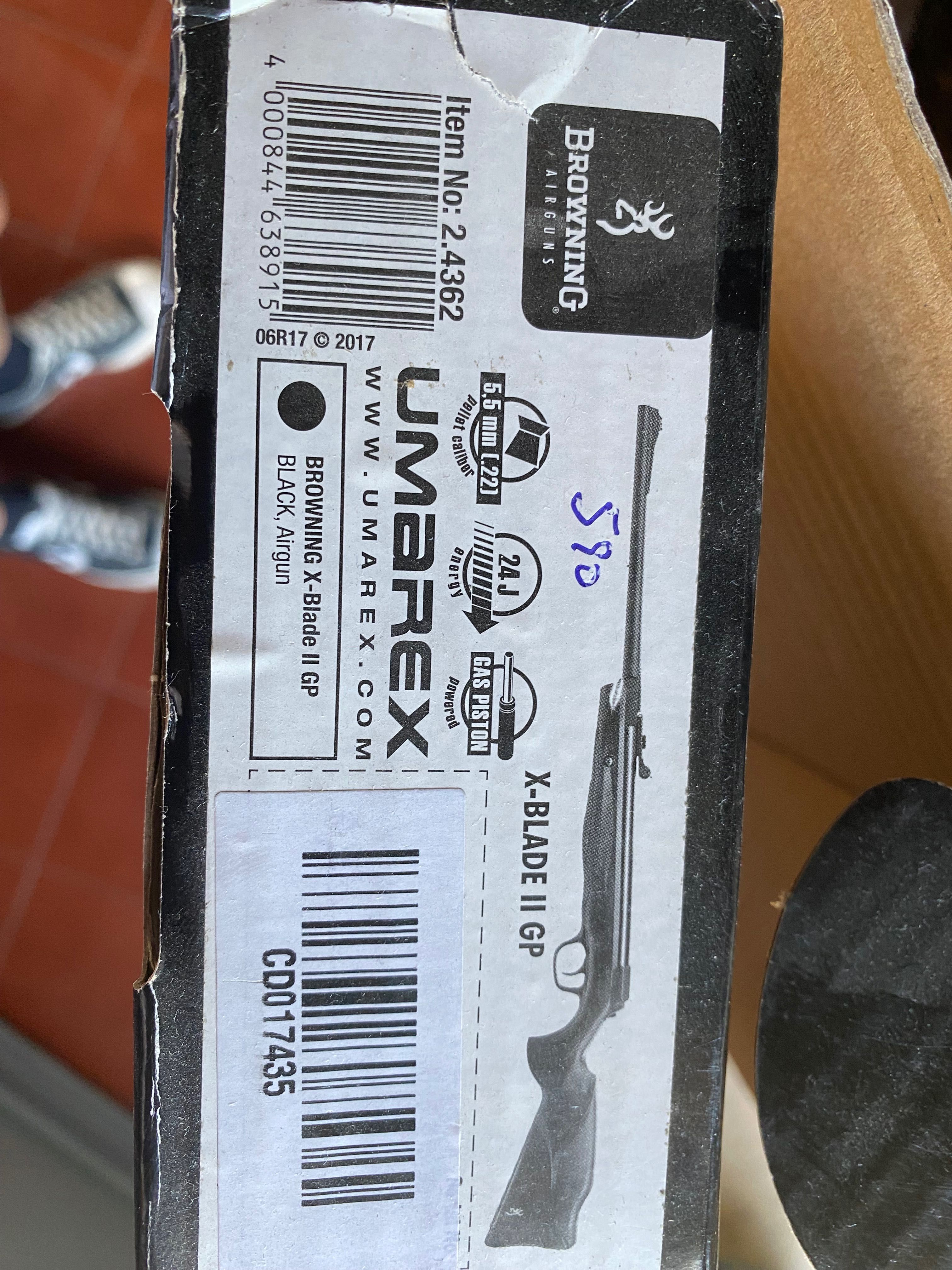 Browning X-BLADE GP II 5,5 Ar comprimido. Cronha sintética