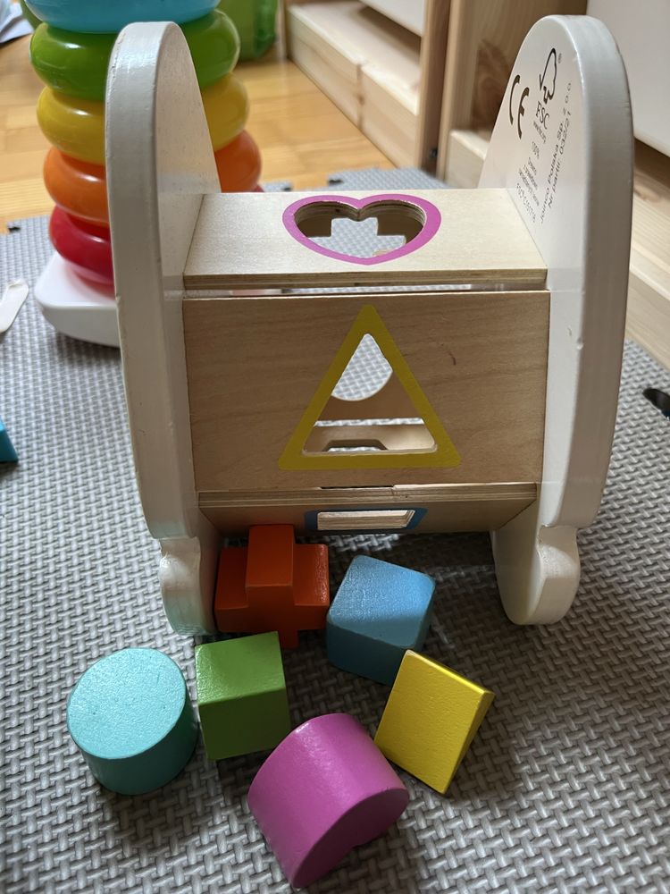 Zestaw sortery Fat brain toys fisherprice i inne