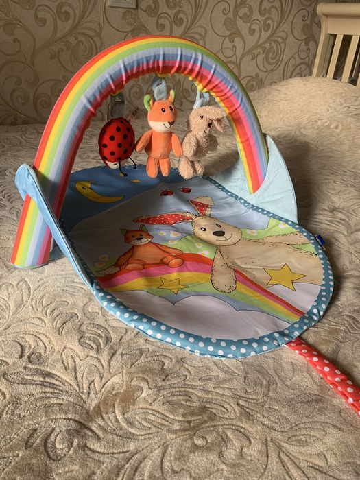 Компактний розвиваючий килимок, развивающий коврик Lupilu